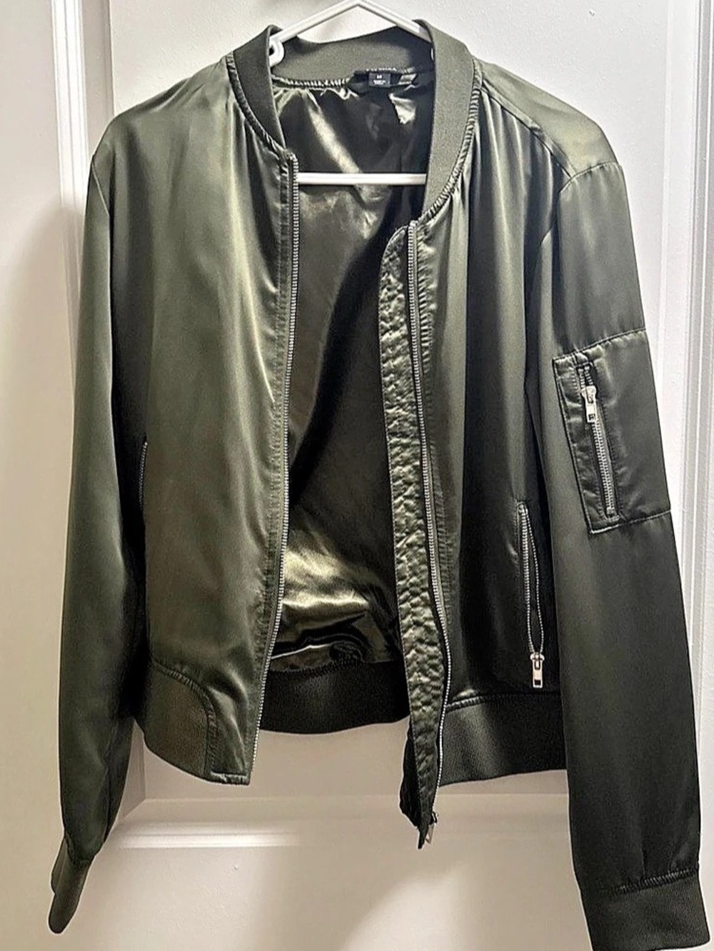 Women's Green Bomber Jacket Like New